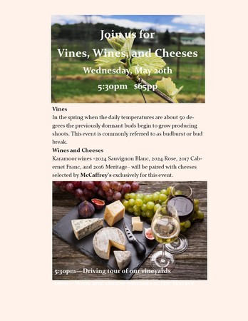 Vines, Wines & Cheese